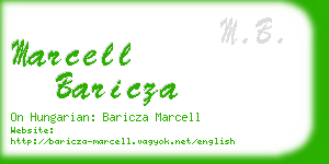 marcell baricza business card